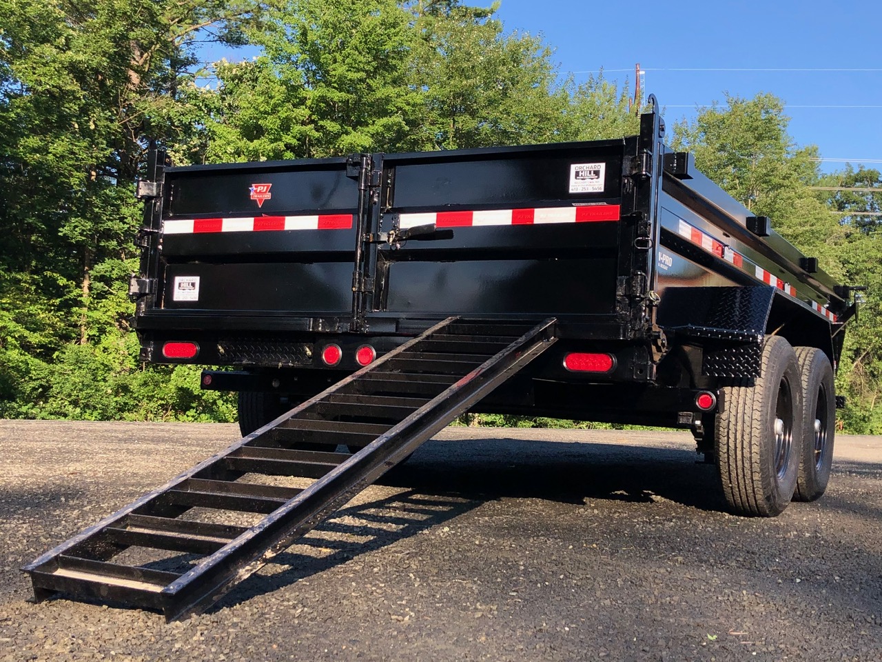2022 PJ Trailer Heavy Duty DL Low Pro 7x14ft Dump Trailer for sale in