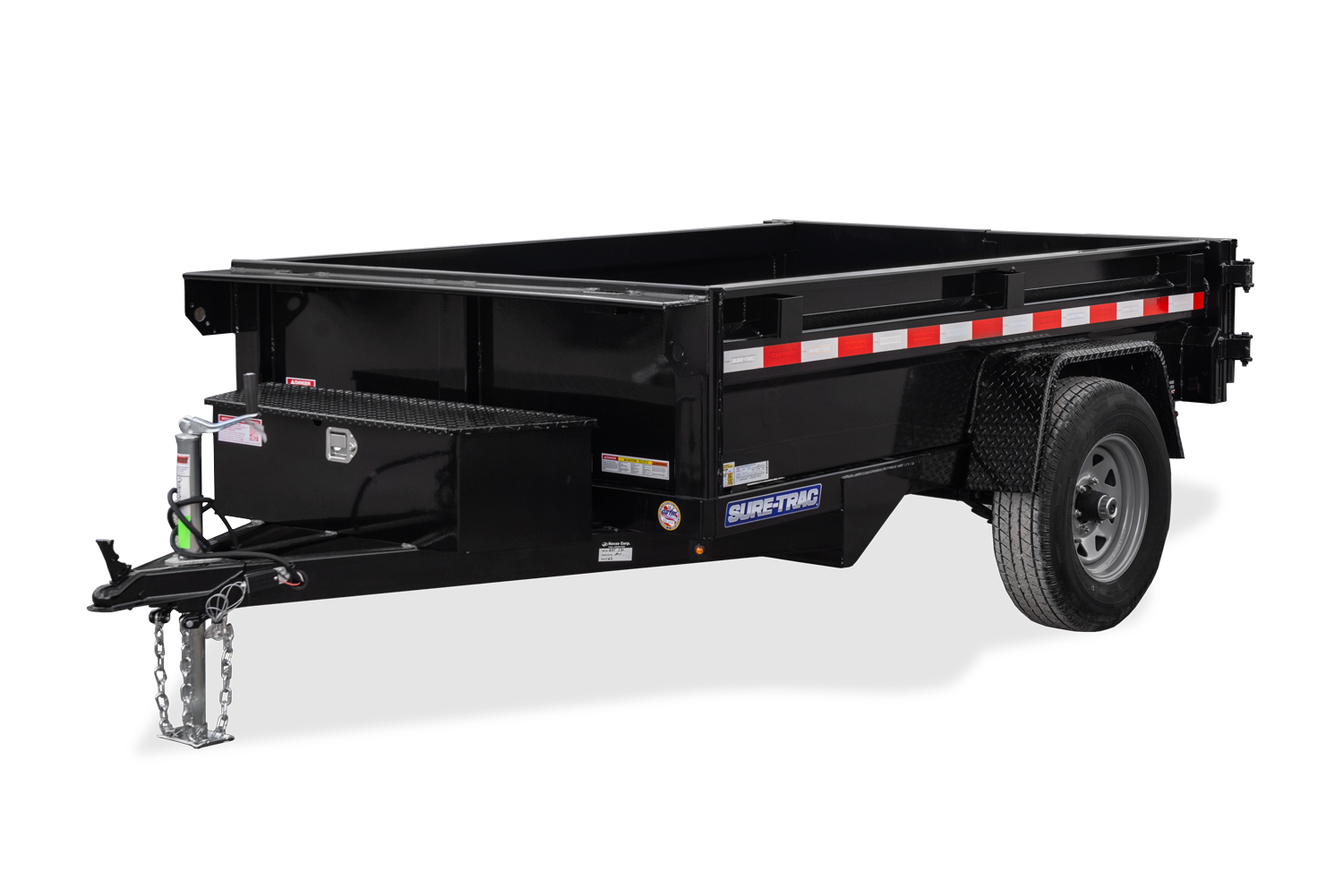 2022 SureTrac 5x8 Low Profile Dump trailer w/ Landscape gate for sale