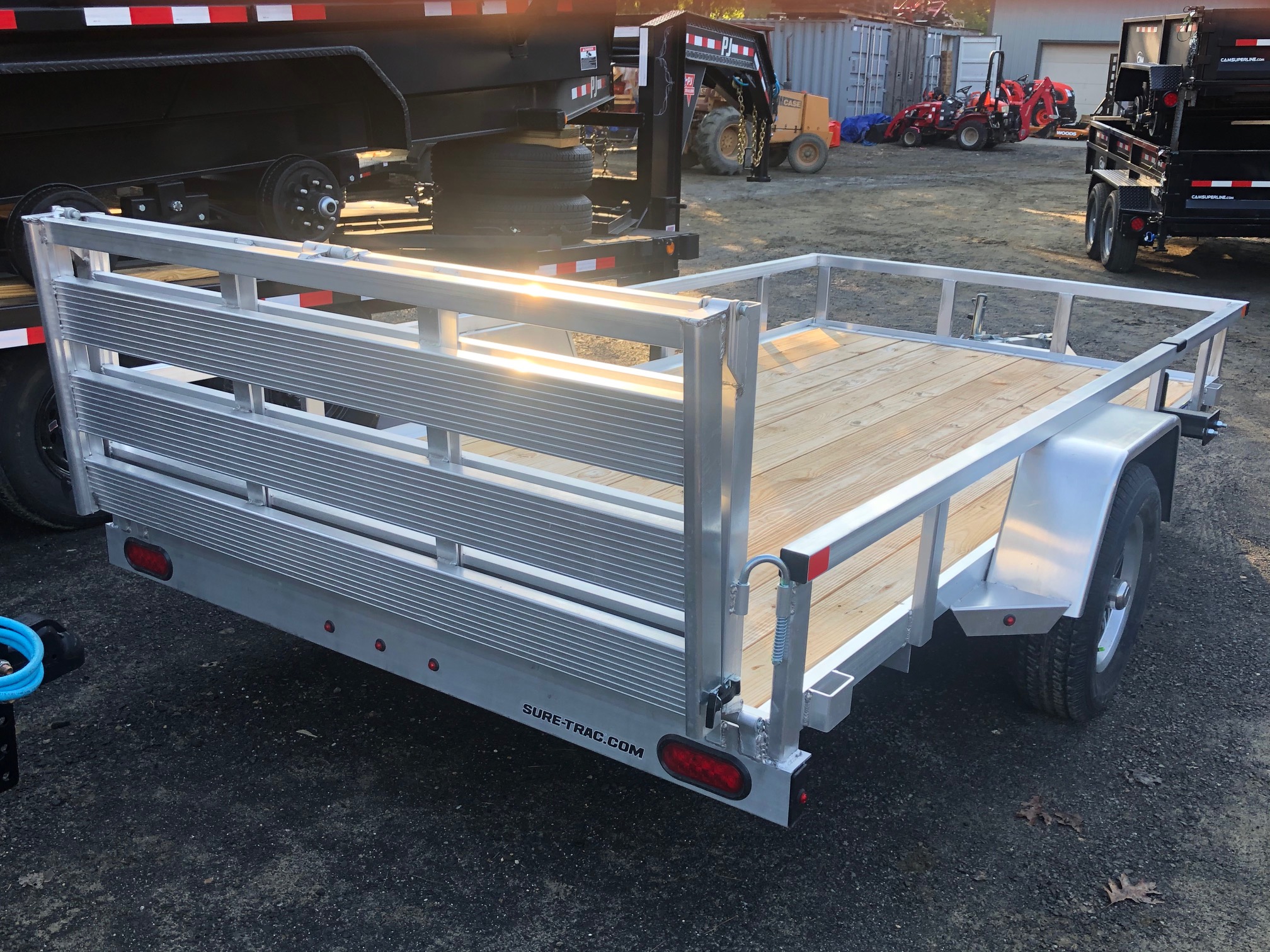 2022 SureTrac 6x12 Aluminum Tube Top Landscape Utility Trailer for